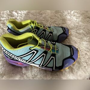 Salomon Women's Athletic Shoes - Blue, Purple, Lime